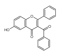 2-phenyl-3-benzoyl-6-hydroxy-4H-1-benzopyran-4-one结构式