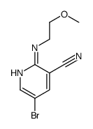 5-bromo-2-(2-methoxyethylamino)pyridine-3-carbonitrile结构式