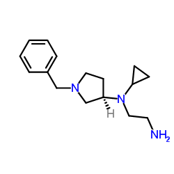 N-[(3R)-1-Benzyl-3-pyrrolidinyl]-N-cyclopropyl-1,2-ethanediamine结构式