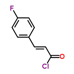 (2E)-3-(4-Fluorophenyl)acryloyl chloride structure