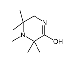 Piperazinone, 3,3,4,4,5-pentamethyl- (9CI) structure