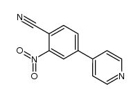 2-Nitro-4-(4-pyridinyl)benzonitrile结构式