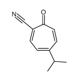 1,3,5-Cycloheptatriene-1-carbonitrile,4-isopropyl-7-oxo-(8CI) structure