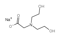 sodium N,N-bis(2-hydroxyethyl)glycinate Structure