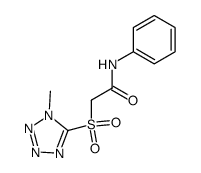 2-(1-methyl-1H-tetrazol-5-ylsulfonyl)-N-phenylacetamide结构式