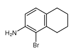 1-bromo-5,6,7,8-tetrahydro-[2]naphthylamine结构式