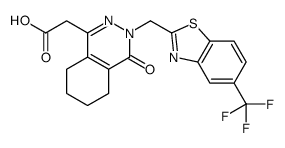 3,4-dihydro-4-oxo-5,6-cyclohexano-3-((5-(trifluoromethyl)benzothiazol-2-yl)methyl)-1-pyridazineacetic acid Structure