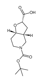 Rel-(2S,3aR,7aS)-5-(tert-butoxycarbonyl)octahydrofuro[3,2-c]pyridine-2-carboxylic acid Structure