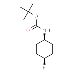 (±)-cis-N-Boc-4-fluorocyclohexylamine Structure