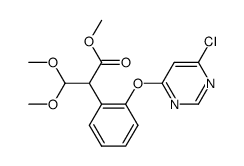 2-[(6-Chloro-4-pyrimidinyl)oxy]-α-(dimethoxyMethyl)benzeneacetic Acid Methyl Ester Structure