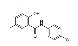 N-[4-Chlorophenyl]-2-hydroxy-3,5-diiodobenzamide picture