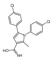 1,5-bis(4-chlorophenyl)-2-methylpyrrole-3-carboxamide Structure