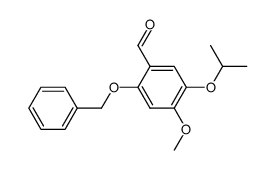 2-benzyloxy-5-isopropoxy-4-methoxybenzaldehyde结构式