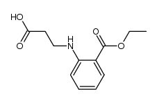N-(2-ethoxycarboxyphenyl)-β-alanine结构式
