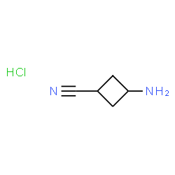 3-aminocyclobutane-1-carbonitrile hydrochloride结构式