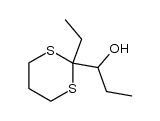 2-(1-hydroxypropyl)-2-ethyl-1,3-dithiane结构式