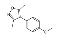 4-(4-Methoxyphenyl)-3,5-dimethyl-1,2-oxazole Structure