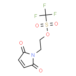 Methanesulfonic acid, trifluoro-, 2-(2,5-dihydro-2,5-dioxo-1H-pyrrol-1-yl)ethyl ester Structure