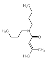 2-Butenamide,N,N-dibutyl-3-methyl-结构式
