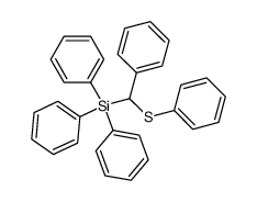 triphenyl(phenyl(phenylthio)methyl)silane Structure