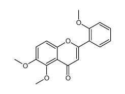 5,6,2'-trimethoxyflavone Structure