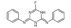 6-fluoro-2-N,4-N-diphenyl-1,3,5-triazine-2,4-diamine Structure