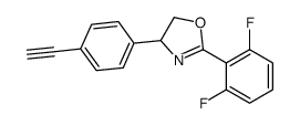 2-(2,6-difluorophenyl)-4-(4-ethynylphenyl)-4,5-dihydro-1,3-oxazole结构式