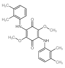 2,5-Cyclohexadiene-1,4-dione,2,5-bis[(2,3-dimethylphenyl)amino]-3,6-dimethoxy- structure