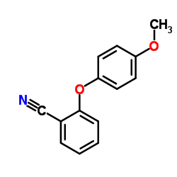 2-(4-甲氧基苯氧基)苄腈结构式