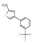 4-(3-(Trifluoromethyl)phenyl)thiazol-2-amine structure