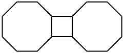 Hexadecahydrocyclobuta[1,2:3,4]dicyclooctene structure