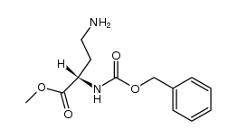 (S)-methyl 4-amino-2-(((benzyloxy)carbonyl)amino)butanoate Structure