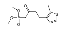 1-dimethoxyphosphoryl-4-(2-methylthiophen-3-yl)butan-2-one Structure