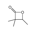 3,3,4-trimethyl-2-Oxetanone Structure