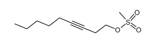 non-3-yn-1-yl methanesulfonate结构式