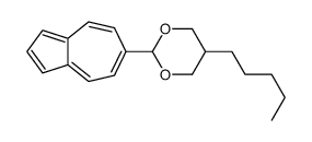 2-azulen-6-yl-5-pentyl-1,3-dioxane Structure