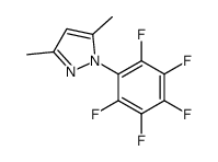 3,5-dimethyl-1-(2,3,4,5,6-pentafluorophenyl)pyrazole结构式