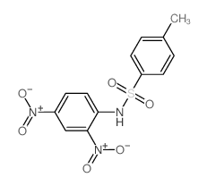 N-(2,4-dinitrophenyl)-4-methyl-benzenesulfonamide结构式