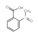 2-(甲基亚磺酰)苯甲酸结构式