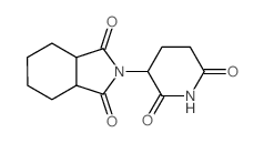 Cyclohexanedicarboximide, N-(2,6-dioxo-3-piperidyl)-, (+-)- (8CI) picture