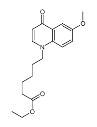 ethyl 6-(6-methoxy-4-oxoquinolin-1-yl)hexanoate Structure
