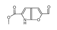 methyl 2-formyl-6H-furo[2,3-b]pyrrole-5-carboxylate Structure