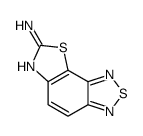 (9CI)-噻唑并[5,4-e]-2,1,3-苯并噻二唑-7-胺结构式