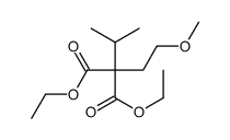 diethyl 2-(2-methoxyethyl)-2-propan-2-ylpropanedioate结构式