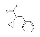 N-benzyl-N-cyclopropylcarbamoyl chloride Structure