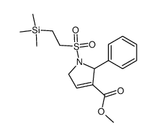 methyl 2-phenyl-1-(2-(trimethylsilyl)ethylsulfonyl)-2,5-dihydro-1H-pyrrole-3-carboxylate结构式