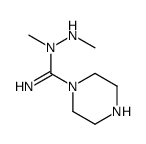 1-Piperazinecarboximidicacid,N-methyl-,1-methylhydrazide(9CI) Structure