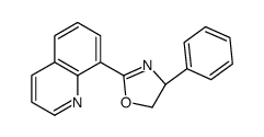 (S)-4-苯基-2-(喹啉-8-基)-4, 5-二氢恶唑结构式