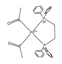 [Pt(acetyl)2(dppe)] Structure