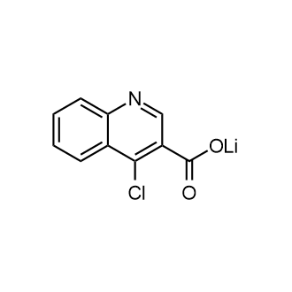 Lithium4-chloroquinoline-3-carboxylate Structure